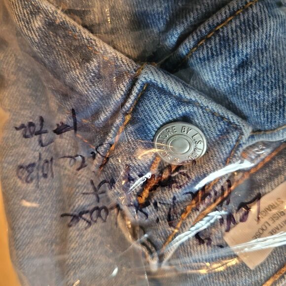 Levi's Heritage High Rise Loose Straight Jeans Women's Size 10 / 30 Blue Baggy - Picture 11 of 11